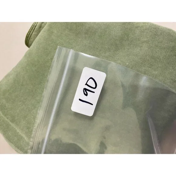 Ryan Michael Men Silk Blend Green Button Up Shirt Size Large Long Sleeve Western - Picture 10 of 16